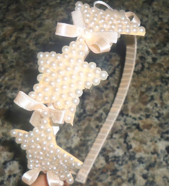 tiara estrela perola