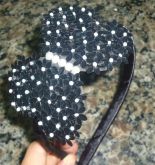 Tiara borboleta preto